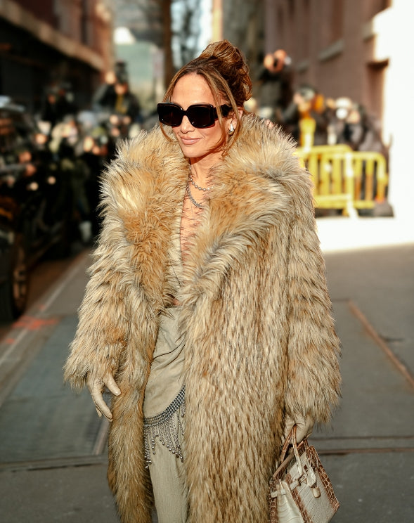 Jennifer lopez wears EMANUELLE KHANH in new york