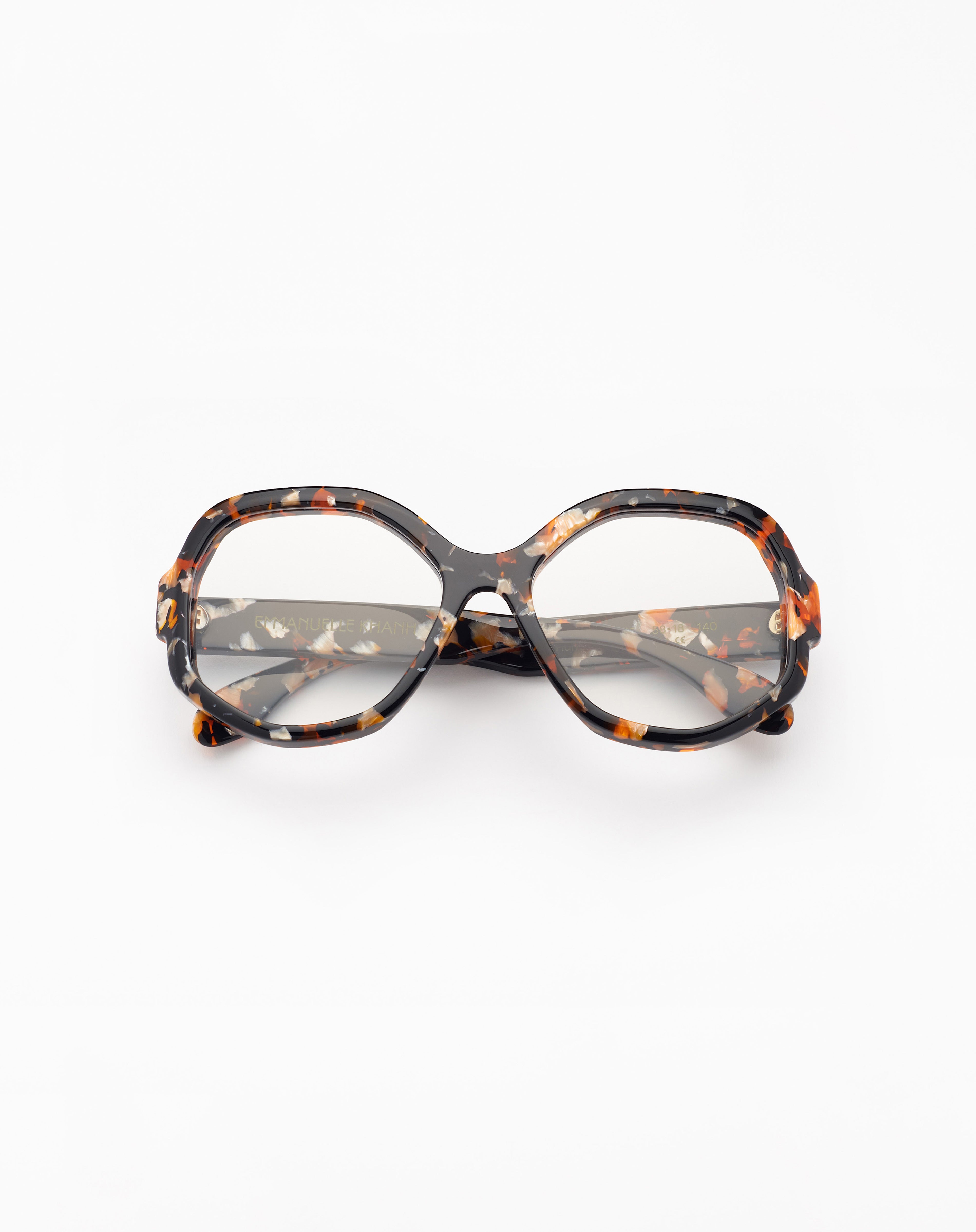 Lunettes de vue ronde en acetate 1 Emmanuelle Khanh