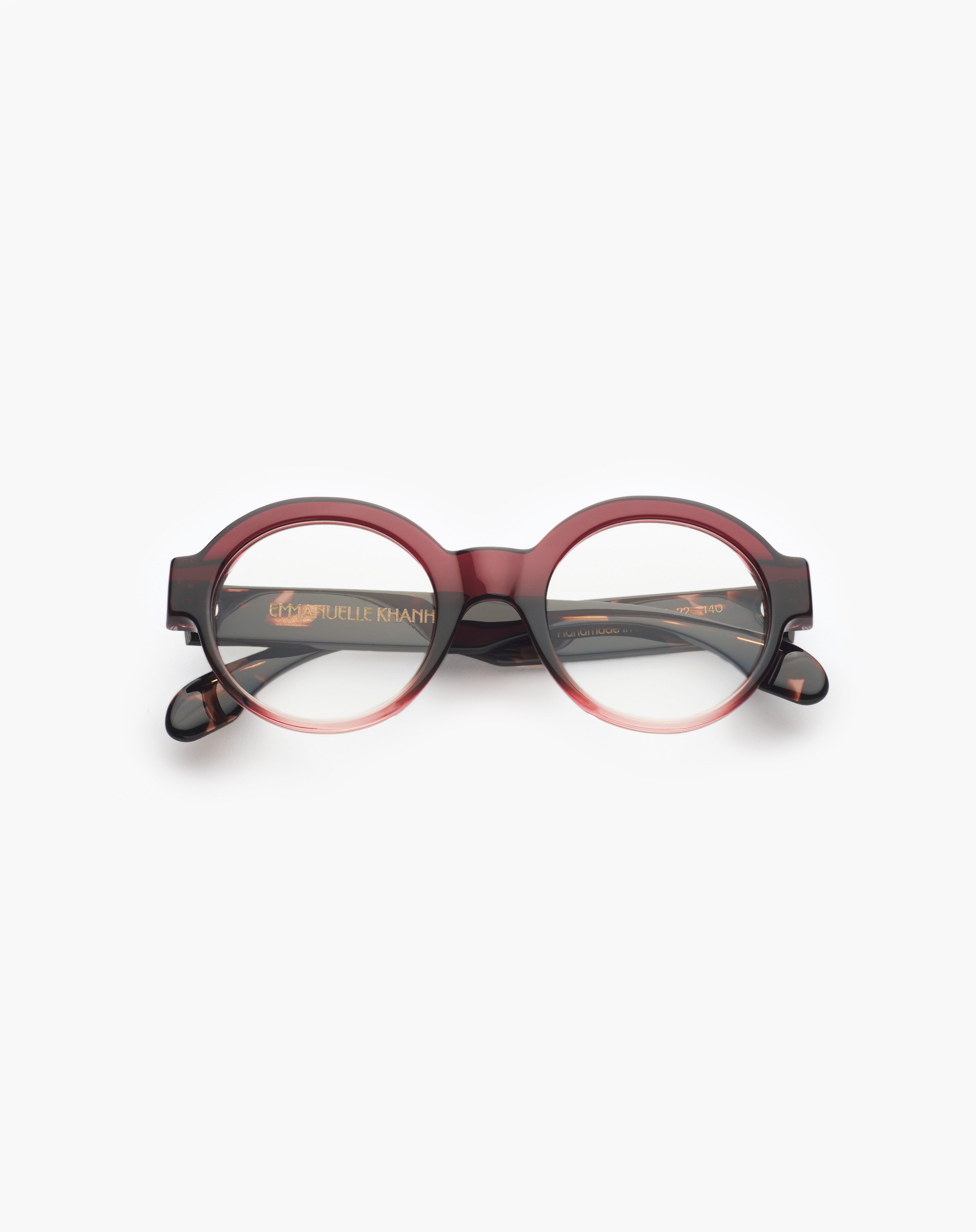 Lunettes de vue rondes en acetate 3 Emmanuelle Khanh